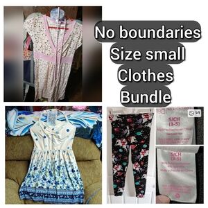 No Boundaries Girls Clothing Bundle - Pink, Cream, Blue, Black